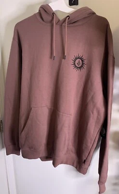 Volcom Stone New Hooded Sweatshirt Sz XL Mauve - Image 1 of 4