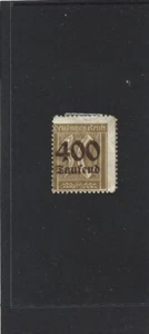 Germany 1923 Inflation Series 400t on 30pf Brown Single Mint - Bild 1 von 1