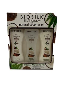 Biosilk Silk Therapy lite Serum, Coconut Oil Shampoo & Condition New & Sealed - Picture 1 of 3