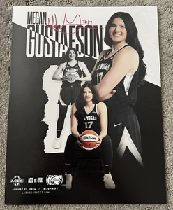 Las Vegas Aces WNBA Mini Poster Megan Gustafson 8.5x11 8/21/24 - Picture 1 of 3