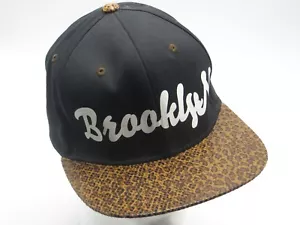 Gorra BROOKLYN Snapback Negra Billete Plana Estampado Animal Hip Hop Gorra PIT BULL - Imagen 1 de 7