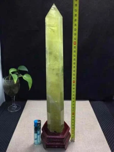 2.88LB natural citrine obelisk quartz crystal tower point healing Reiki gift - Picture 1 of 6