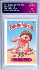 1985 Topps Garbage Pail Kids Series 2 #44a Sy Clops   Authentic Encased
