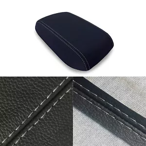 Cubierta de reposabrazos con tapa de consola de cuero automático puntada gris para Subaru Forester 2013-2018 - Imagen 1 de 6