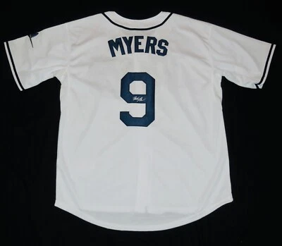 CAMISETA PERSONALIZADA AUTOGRAFADA WIL MYERS (TAMPA BAY RAYS) COM CERTIFICADO DE AUTENTICIDADE! - Imagem 1 de 4