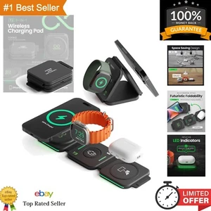 Estación de carga 3 en 1 Midnight Black T3 - Apta para viajar para el ecosistema Apple - Imagen 1 de 10