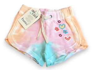 NWT Hatley Summer Waves Tie Dye Athletic Shorts Embroidered Girls Size 5 - Picture 1 of 5