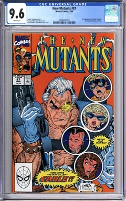 The New Mutants #87 CGC 9.6 NM+ white pages CABLE McFarlane Liefeld 3908478010 - Image 1 of 2