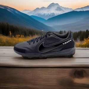 NEW Nike Tiempo Legend 9 Academy IC Soccer Shoes Black Men Women 7M-8.5W - Picture 1 of 7