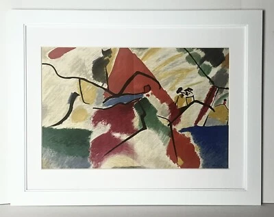 Litografía Wassily Kandinsky 1960 edición limitada firmada enmarcada Foto 1 de 3
