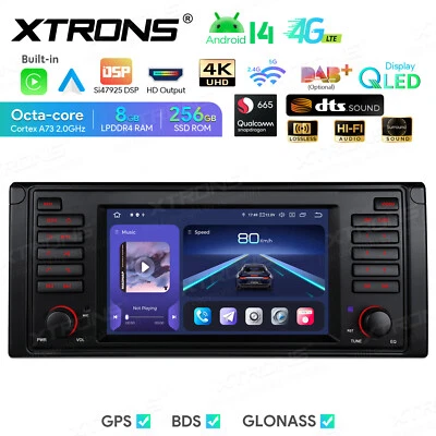 XTRONS QLED 7" Autoradio Android 14 8G+256GB DTS 4K Video DSP GPS für BMW E39 M5 - Bild 1 von 4