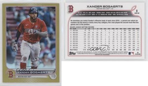 2022 Topps Series 1 Gold Foil Xander Bogaerts #8
