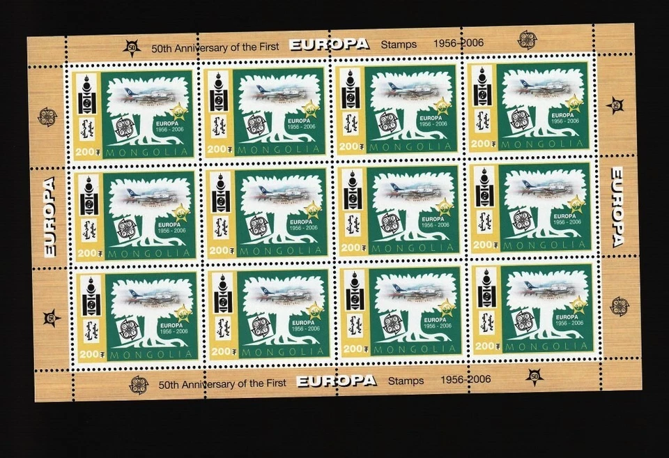 Mongolia 2006 - Europa 50 Years Airplane mini sheet MNH - Image 1 of 1