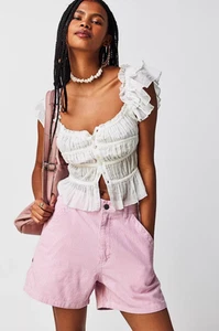 NEW Denimist Carpenter Short Railroad Vivid Pink 23-29 - Picture 1 of 8