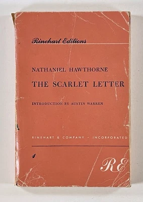 1957 Hawthorne THE SCARLET LETTER Rinehart Ed'n ACADEMIC INTRODUCTION tpb - Image 1 of 4