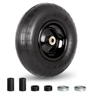 4.00-6 Tire and Wheel, 13" Wheelbarrow Pneumatic Tire, 5/8" & 3/4" Bearings, ... - Picture 1 of 7