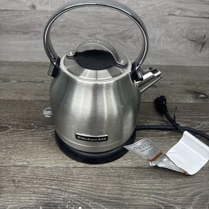 KitchenAid 1.25L Electric Tea Water Kettle Brushed Stainless Steel KEK1222SX - Picture 1 of 11