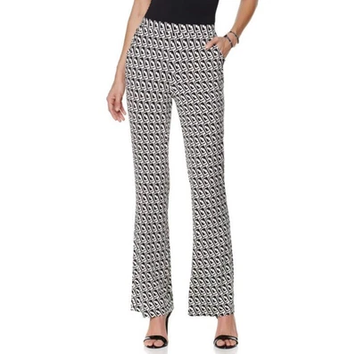 Nikki Poulos Marta напечатано тянуть на эластичной Джерси вязаные брюки брюки L - Изображение 1 из 4