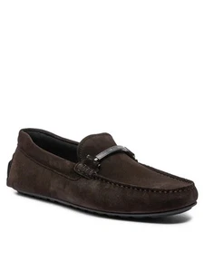 Hugo Boss Mocasín Mocasines Zapatos Marrón Gamuza Para Hombres Reino Unido 11 - Imagen 1 de 6