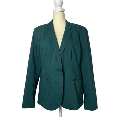 The Torie Jacket - Teal Single Button Blazer Women's Size 16 - Image 1 of 4