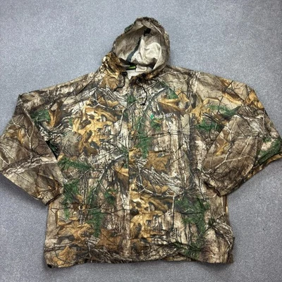 RealTree Jacket Adult Medium Brown Workwear Camo Hunting Lightweight Hood Men - Image 1 of 4