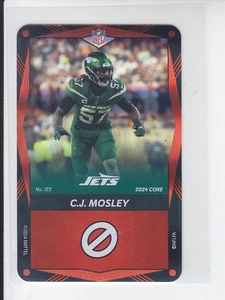 NFL Uno Elite Core Edition C.J. CJ MOSLEY Red Foil SP Jets #123 - Picture 1 of 1