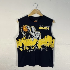 And1 Basketball T-Shirt Vintage Herren Medium Navy Blau Baumwolle  - Bild 1 von 6