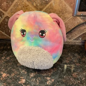 Malvavisco 8" ~ Conejo Multicolor, Vientre Difuso, Peluche Arco Iris - Imagen 1 de 4