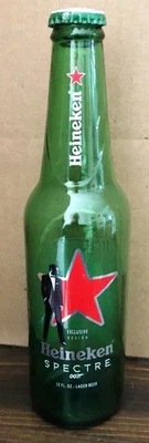 Пустая зеленая пивная бутылка Heineken James Bond 007 Spectre ограниченный выпуск - Изображение 1 из 4