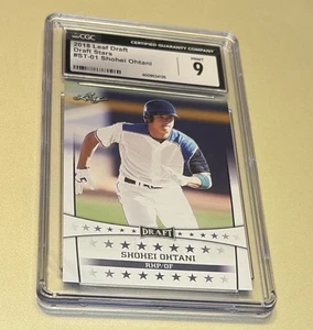 Leaf Draft #ST-01 2018 Shohei Ohtani Draft Stars novato CGC 9 como nuevo - Imagen 1 de 2