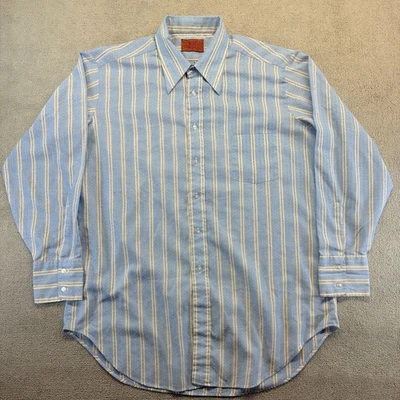 Vtg 70s Sears Kings Road XL Regular Perma-Prest The-Comfort-Shirt Long Sleeve - Image 1 of 4