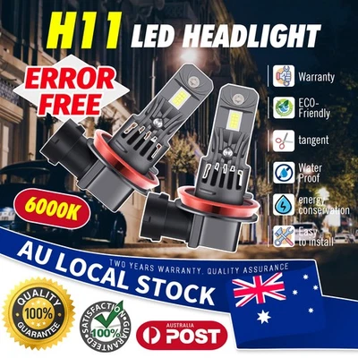 H11 LED Canbus Front Fog Lamp Bulbs For Mercedes Benz A-Class A 200 A 180  A 250 - image 1 of 4