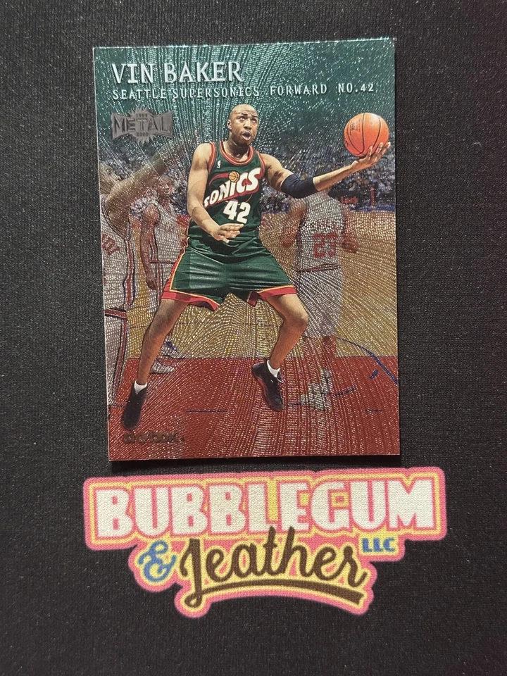 1999-00 Skybox Metal Emerald Vin Baker #150 - Image 1 of 2