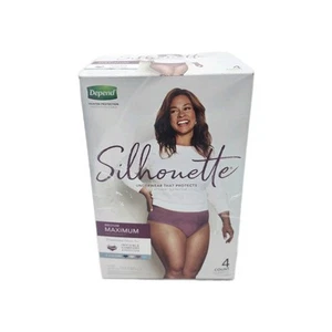Depend Silhouette Incontinence & Postpartum Underwear Women, Sz Medium Maximum - Picture 1 of 6