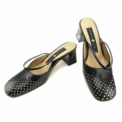 PATRICK COX Mula Negro Mujer Auténtico Segunda Mano Foto 1 de 4