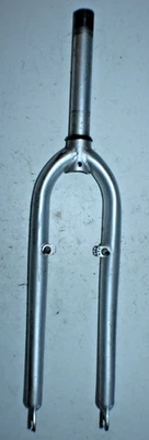 Aricid MTB Hybrid Bike Fork 26" 11/8" Threaded 195mm Silver Steel Rigid Ships US - Image 1 of 4