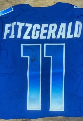 Nike New Signed Arizona Cardinals Larry Fitzgerald Pro Bowl Jersey Authentic 38 - Image 1 of 4