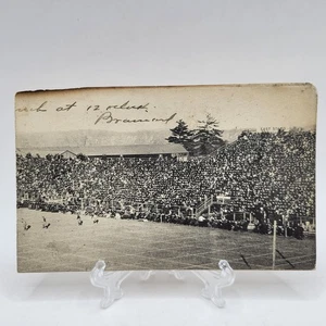 1906 Postcard Connecticut Football Game New Haven Field Yale Fordham Postmark - Picture 1 of 2