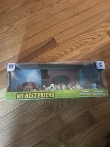 Vintage My Best Friend versiegelte Hunde vor Kamin Figuren - Bild 1 von 6