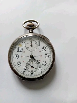 CRONÓGRAFO LOBNER BERLIN SEGUNDA GUERRA MUNDIAL, TOTALMENTE FUNCIONAL, RELOJ HISTÓRICO. Foto 1 de 4