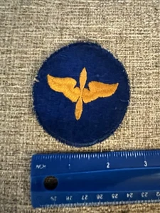 Parche de cadete azul de la Fuerza del Cuerpo Aéreo del Ejército de los Estados Unidos de la Segunda Guerra Mundial INV11477 - Imagen 1 de 3