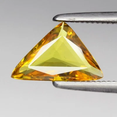 💎 0,66 quilates 9x5,8 mm VVS billón de zafiros amarillos - piedra preciosa de Tailandia Foto 1 de 4