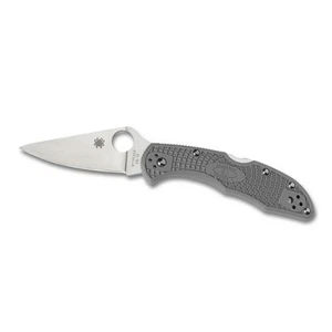 Spyderco Delica Lockback Pocket Knife VG-10 Steel Blade Gray FRN Handle SC11FPGY - Picture 1 of 1