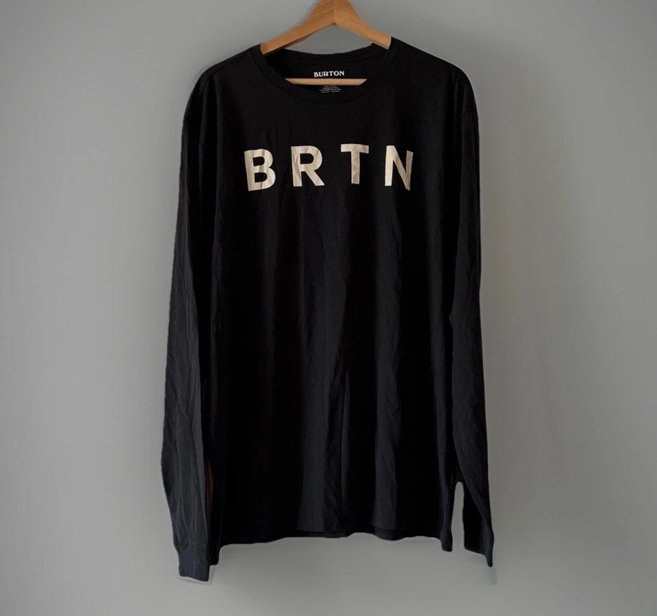 Burton Long Sleeve T-Shirt BRTN Men's Size XXL Organic Cotton Casual Gorp Ski - Image 1 of 4