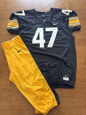 Camiseta de fútbol profesional Nike Iowa Hawkeyes para hombre Vapor #47 y conjunto de pantalones talla L nueva con etiquetas Foto 1 de 4