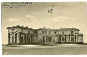 North Dakota Gebäude San Francisco 1915 Expo CA Kalifornien Ausstellung Postkarte - Bild 1 von 1