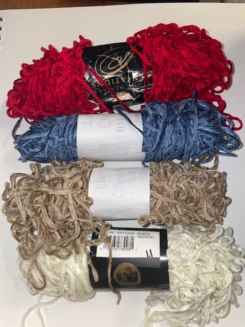 Lion Brand Yarn CHENILLE SENSATIONS - full & partial skeins (ounces listed) - Image 1 of 1