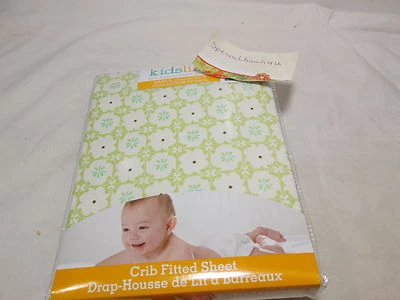 Nueva sábana ajustable para cuna línea Kids GROW TOGETHER - flor de salvia, azul y marfil  Foto 1 de 4