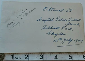 VERY RARE TOMMY MCGOVERN - PETER KEENAN  HAND SIGNED PAGE CARD & COA  - Picture 1 of 2