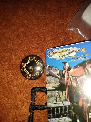 Colorado Saddlery 1 pulgada alambre de púas con tornillo Chicago 1 pieza concho nuevo  Foto 1 de 4